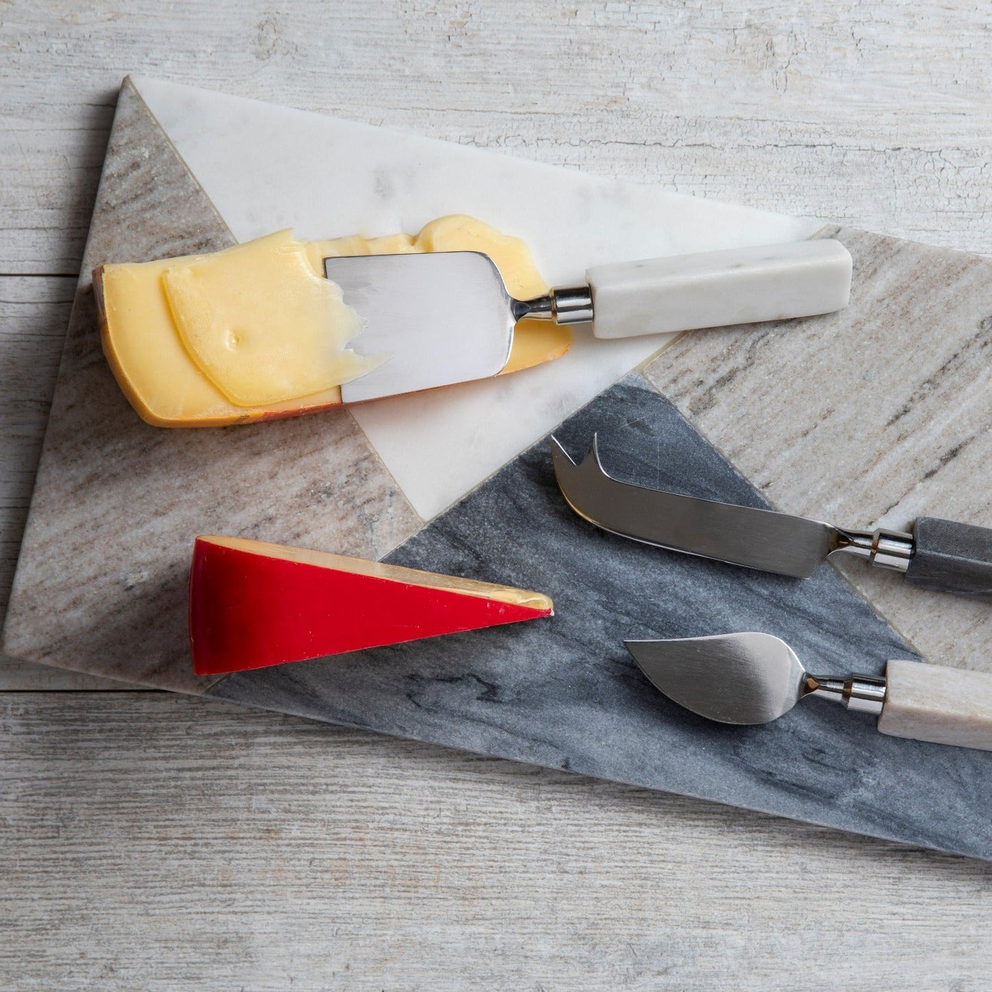 Geometric Marble Rectangular Board