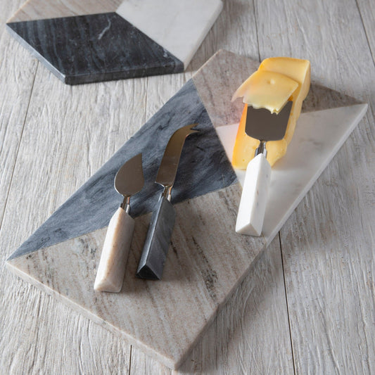 Geometric Marble Rectangular Board