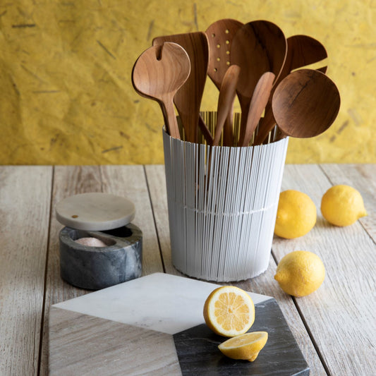 Gilded Wire Utensil Holder