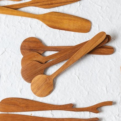 Teak Round Spreaders, Set of 4