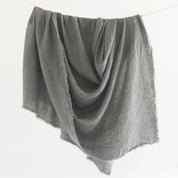 Stone Washed Linen Tablecloth, Grey