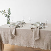 Terra Fringe Tablecloth, Natural
