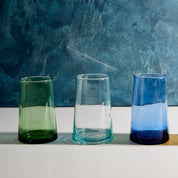 Recycled Tall Cone Glass, Clear, Set of 4