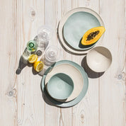 Al Fresco Organic Dinner Plate, Sage Green, Set of 4