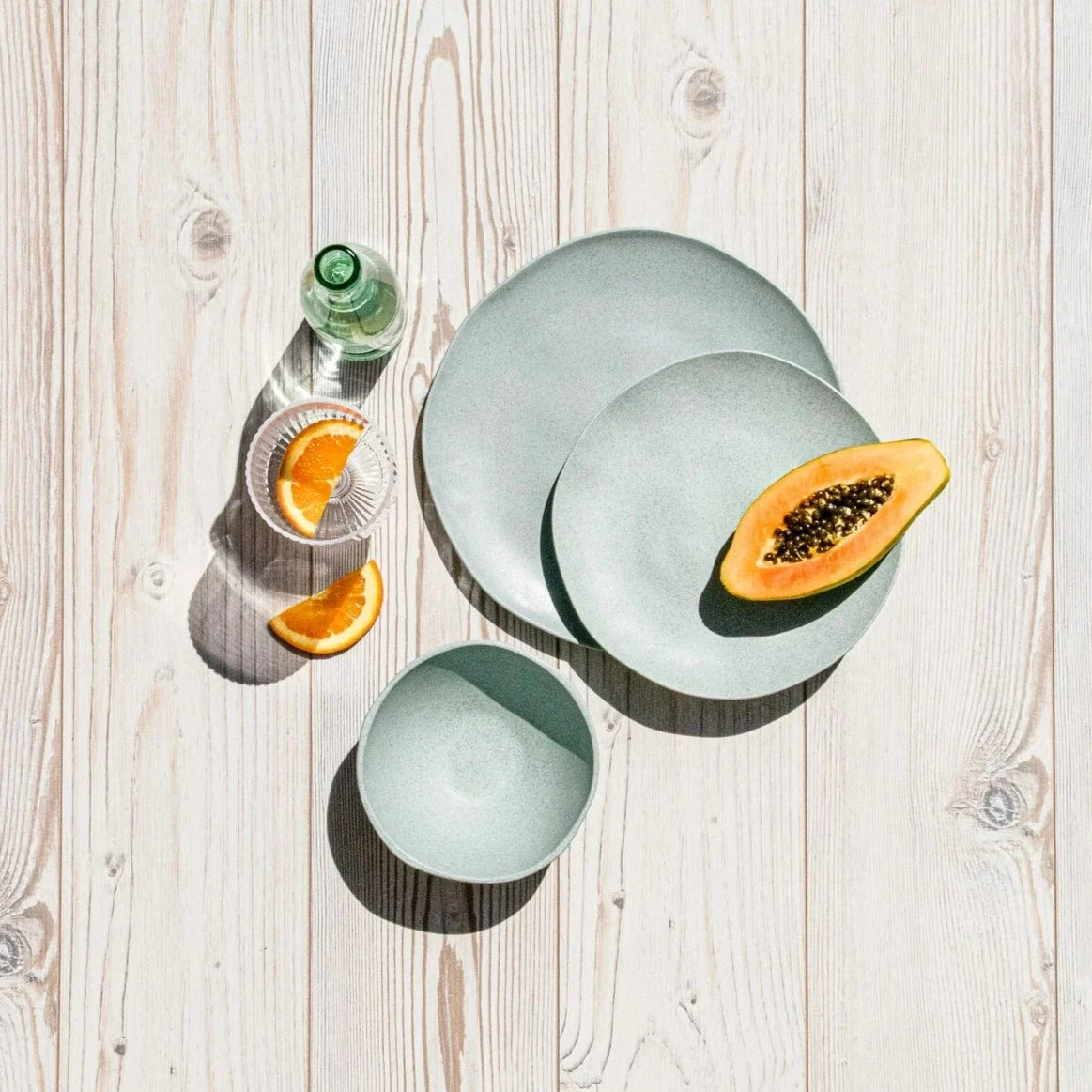 Al Fresco Organic Soup/Cereal Bowl, Sage Green, Set of 4