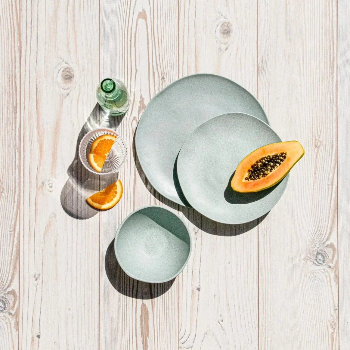 Al Fresco Organic Soup/Cereal Bowl, Sage Green, Set of 4