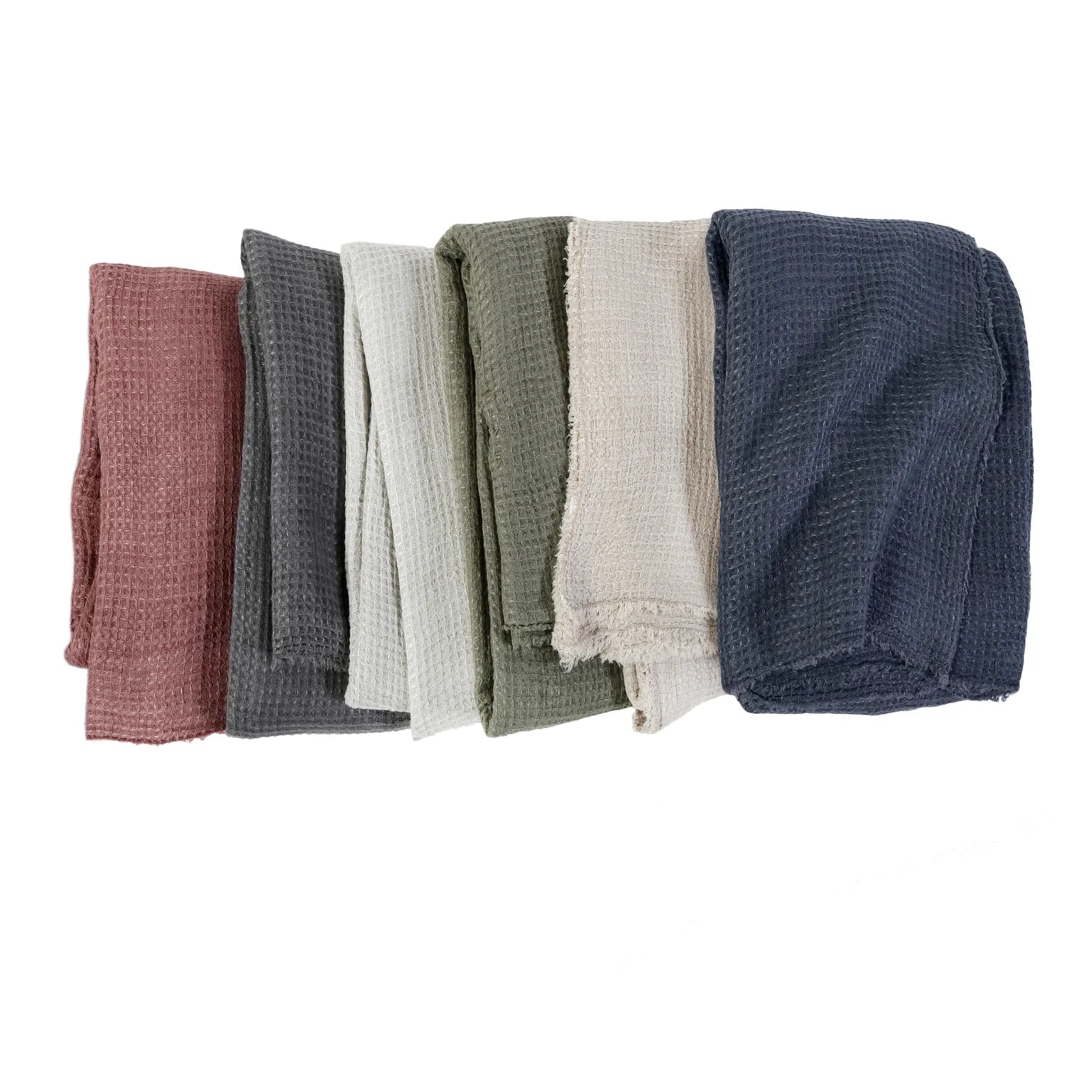 Venice Oversized Waffle Throw, Ocean