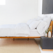 Parker Linen King Duvet Set, White