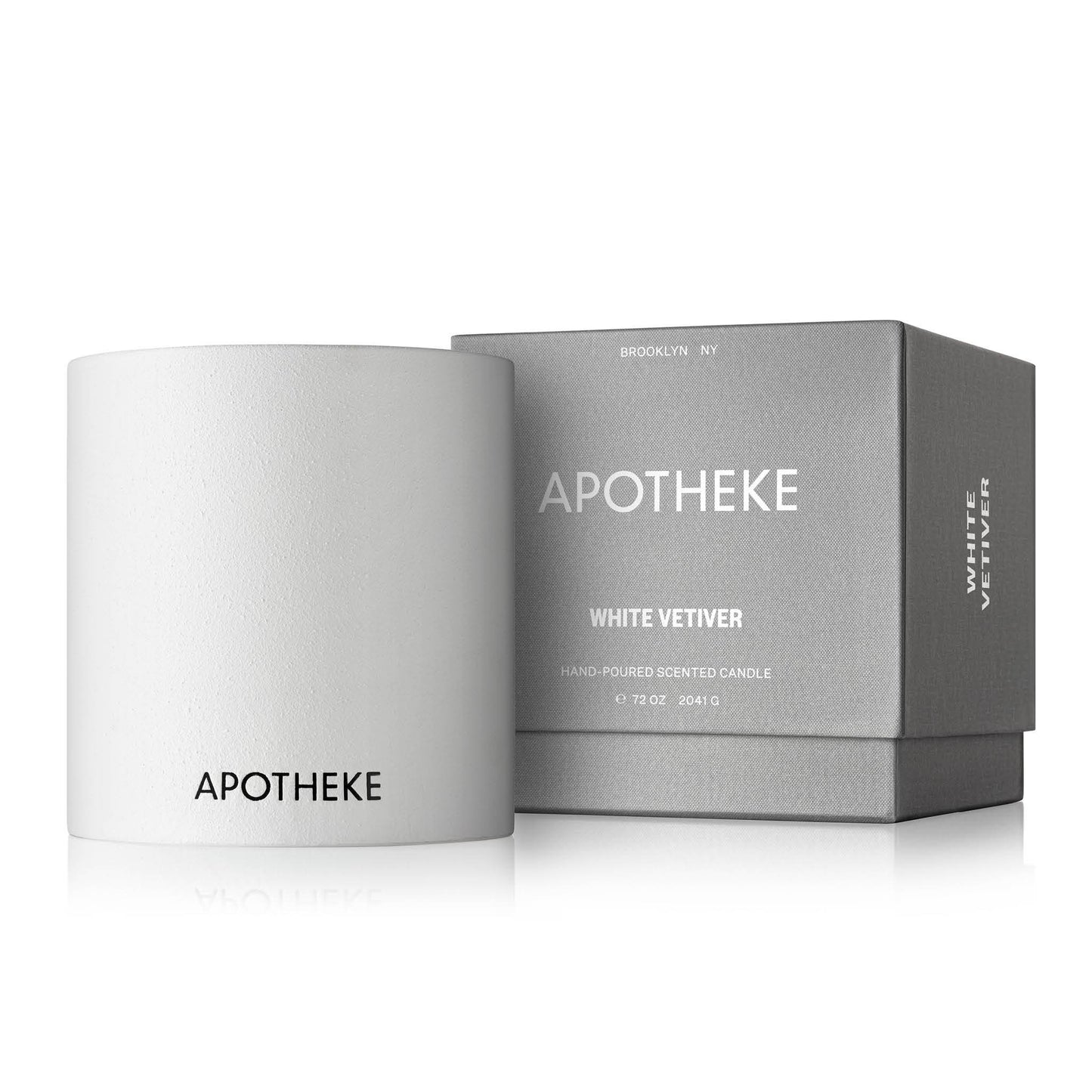 Apotheke Concrete 4-Wick Candle, White Vetiver