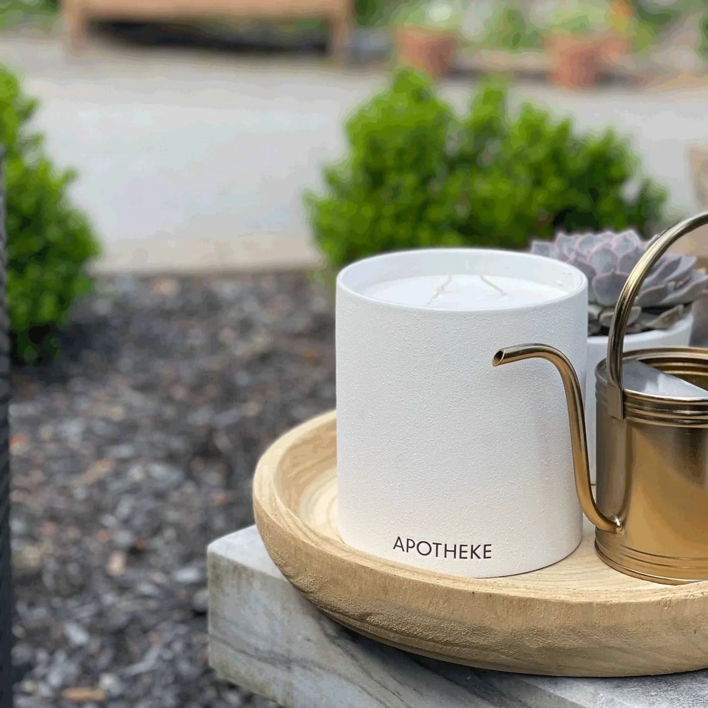 Apotheke Concrete 4-Wick Candle, White Vetiver