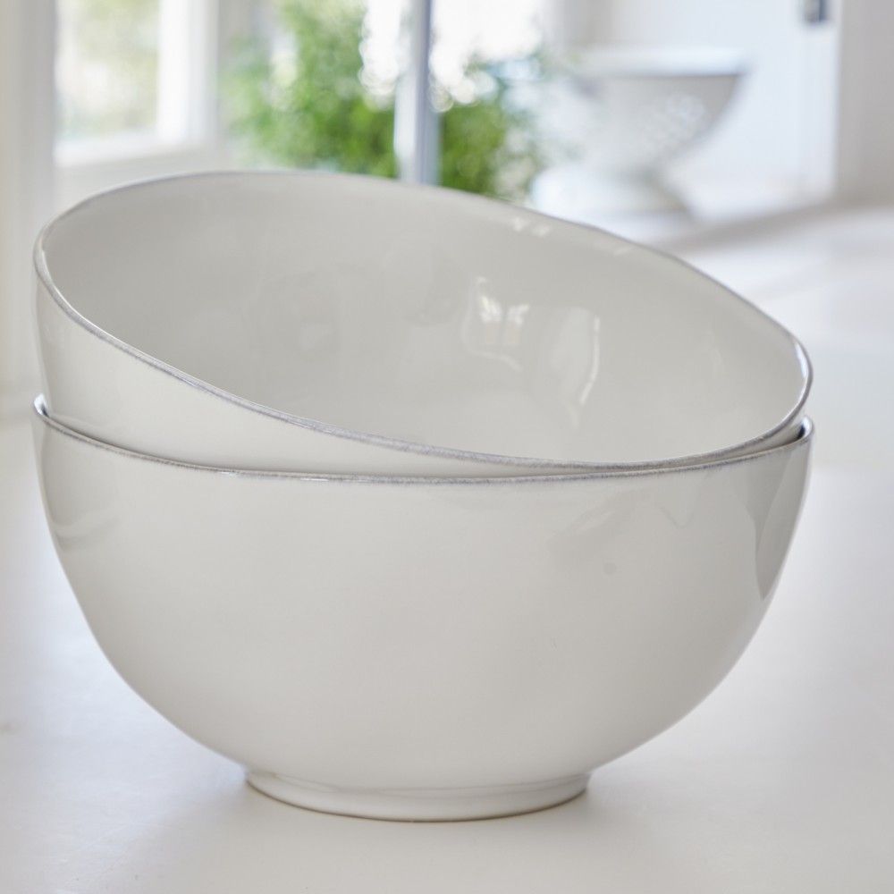 Livia 10.5" Serving Bowl, White
