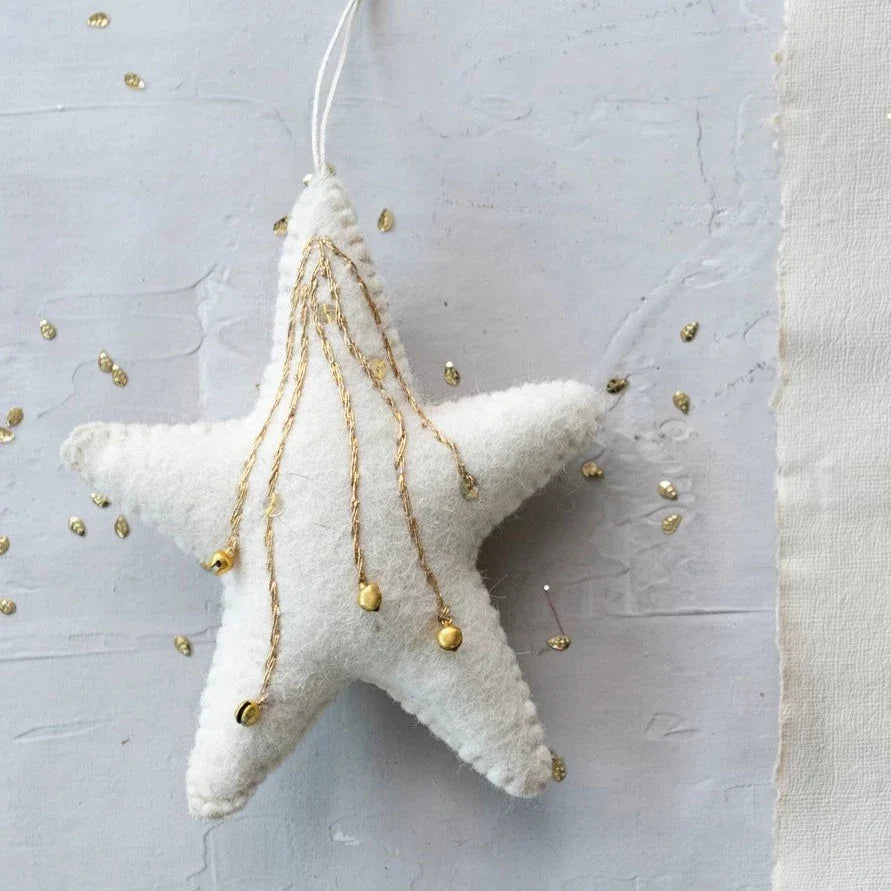 Wool Felt Star Ornament