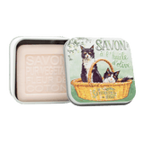 100g Soap in Tin Box "Chat Noir & Blanc" - Le Marché Pop Up