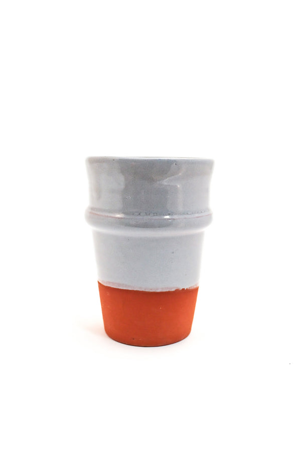 Terracotta Teacups Gray Large (Set of 4) - Le Marché Pop Up