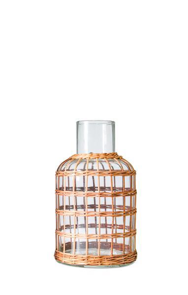 Rattan Cage Vase Carafe Small - Le Marché Pop Up