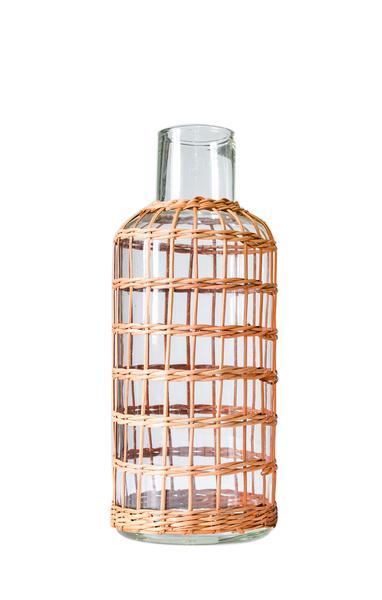 Rattan Cage Vase Carafe Large - Le Marché Pop Up