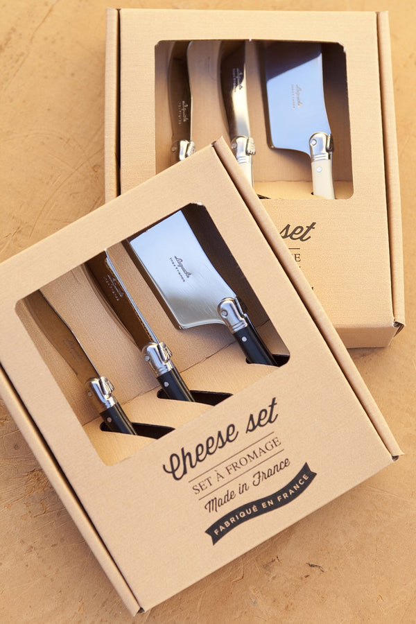 Laguiole Black Mini Cheese Utensils in Gift Box(Set of 3)