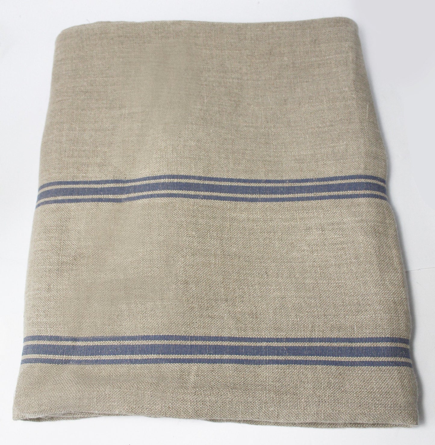 [IGNORE-TURNED INTO VARIANT] Thieffry Blue Monogramme Linen Tablecloth (68" x 110")