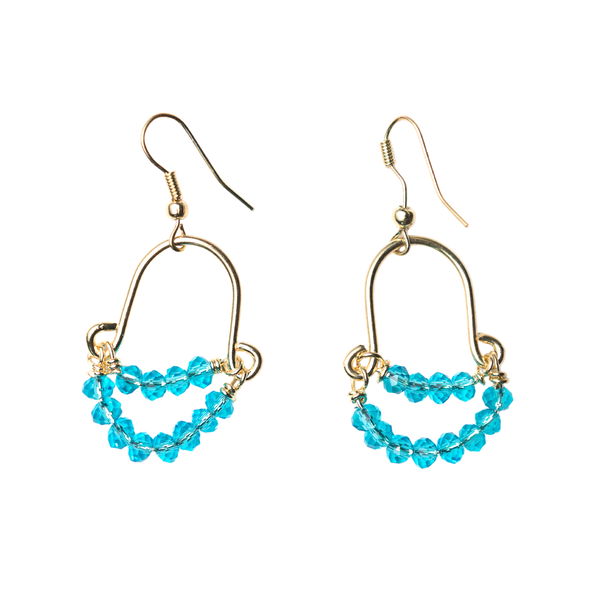 Pisu Turquoise Beaded Earrings