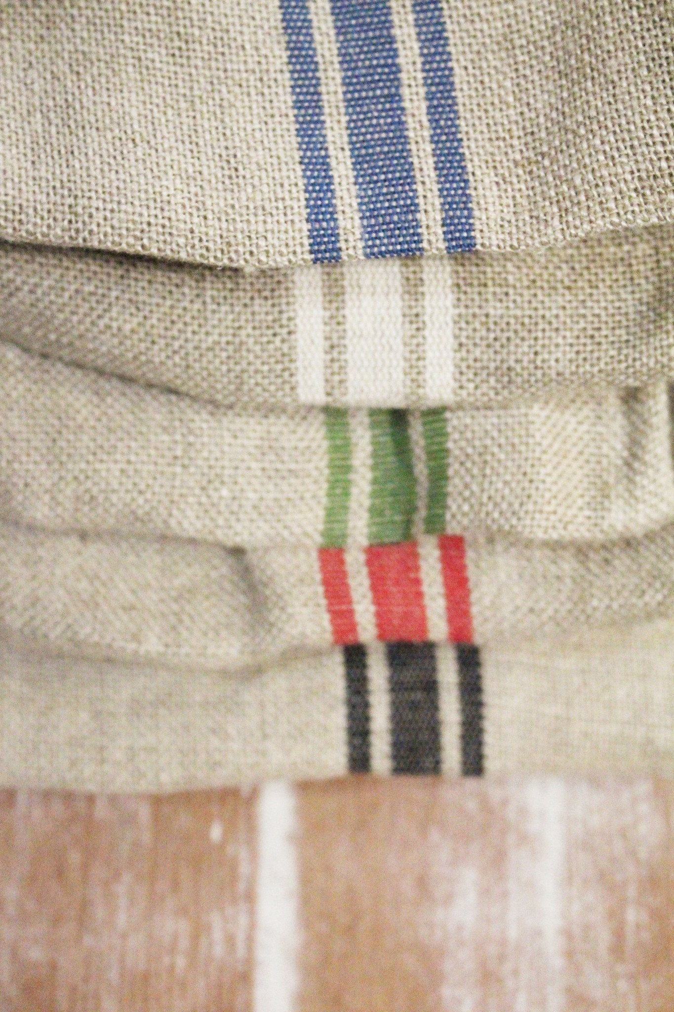 Thieffry Blue Monogramme Linen Tablecloth (68" x 110") - French Dry Goods