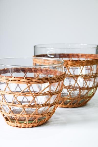 Rattan Cage Medium Salad Bowl - Le Marché Pop Up