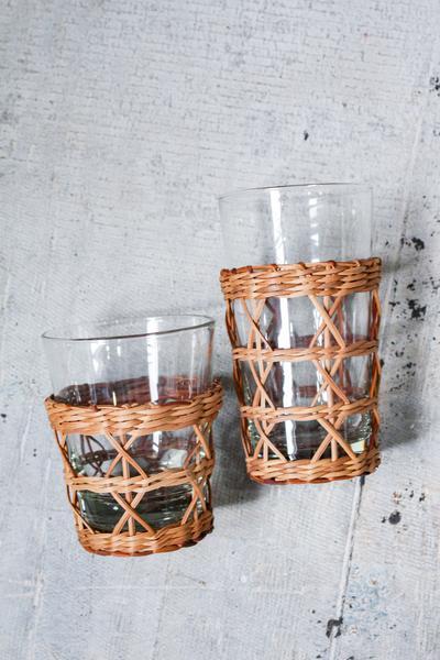 Rattan Cage Wide Tumber (Set of 6) - Le Marché Pop Up