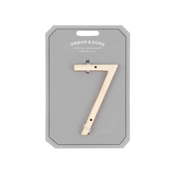 Orban & Sons Brass Number "7"