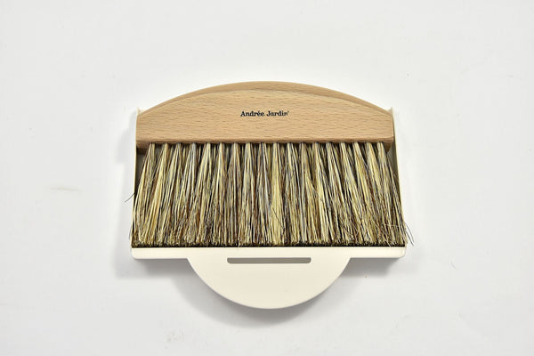 Andrée Jardin Mr. and Mrs. Clynk Natural Table Brush and Cream Dustpan Set