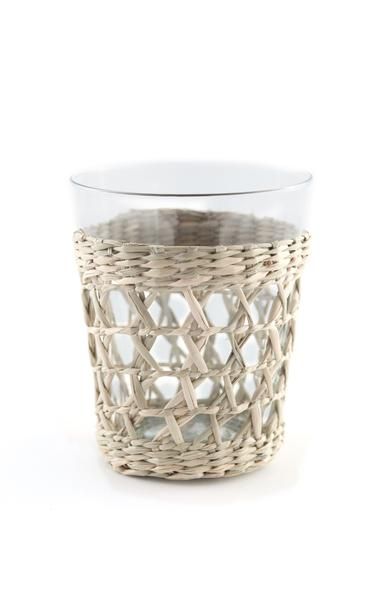 Seagrass Cage Wide Tumbler (set of 6)