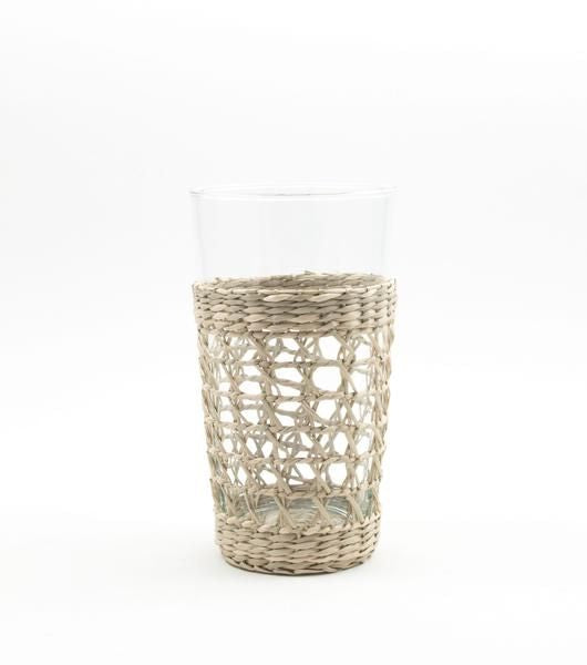 Seagrass Cage Highball Glass (Set of 6)